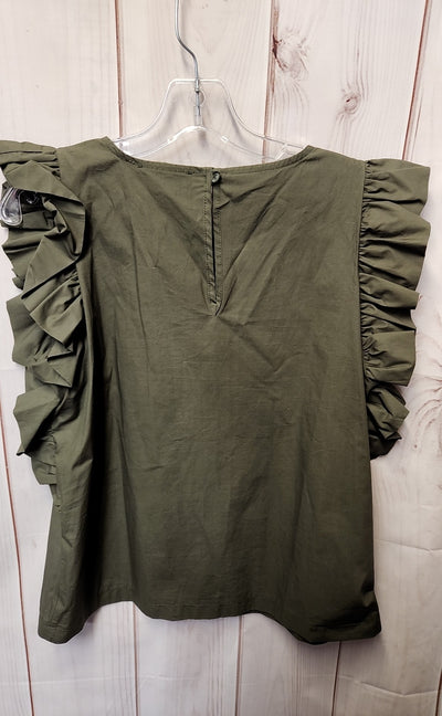 Chepe Italy Women's Size S Olive Green Sleeveless Top