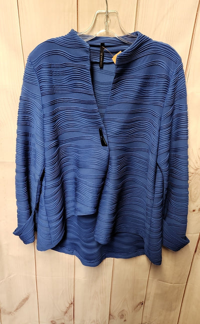 IC Connie K Women's Size S Blue Cardigan