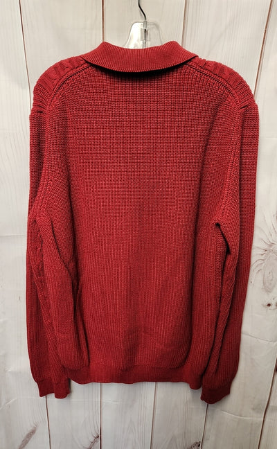 Paul Fredrick Men's Size L Red Sweater