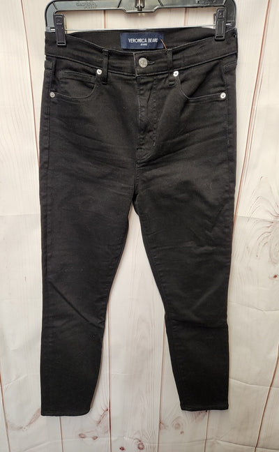 Veronica Beard Women's Size 29 (7-8) Black Jeans Debbie Ankle Skinny High Rise
