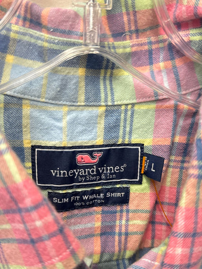 Vineyard Vines Men's Size L Blue & Green Shirt
