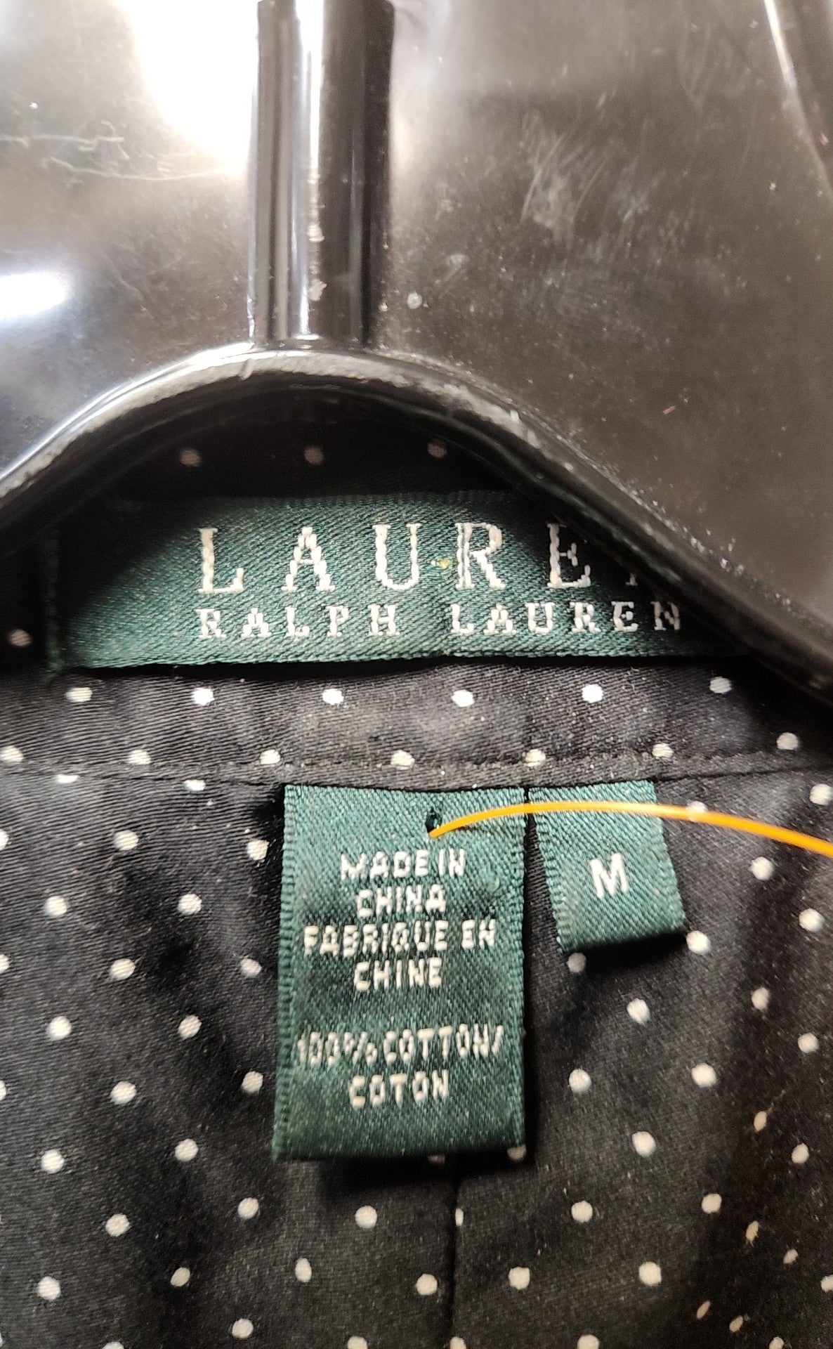 Lauren by Ralph Lauren Women's Size M Black Long Sleeve Top