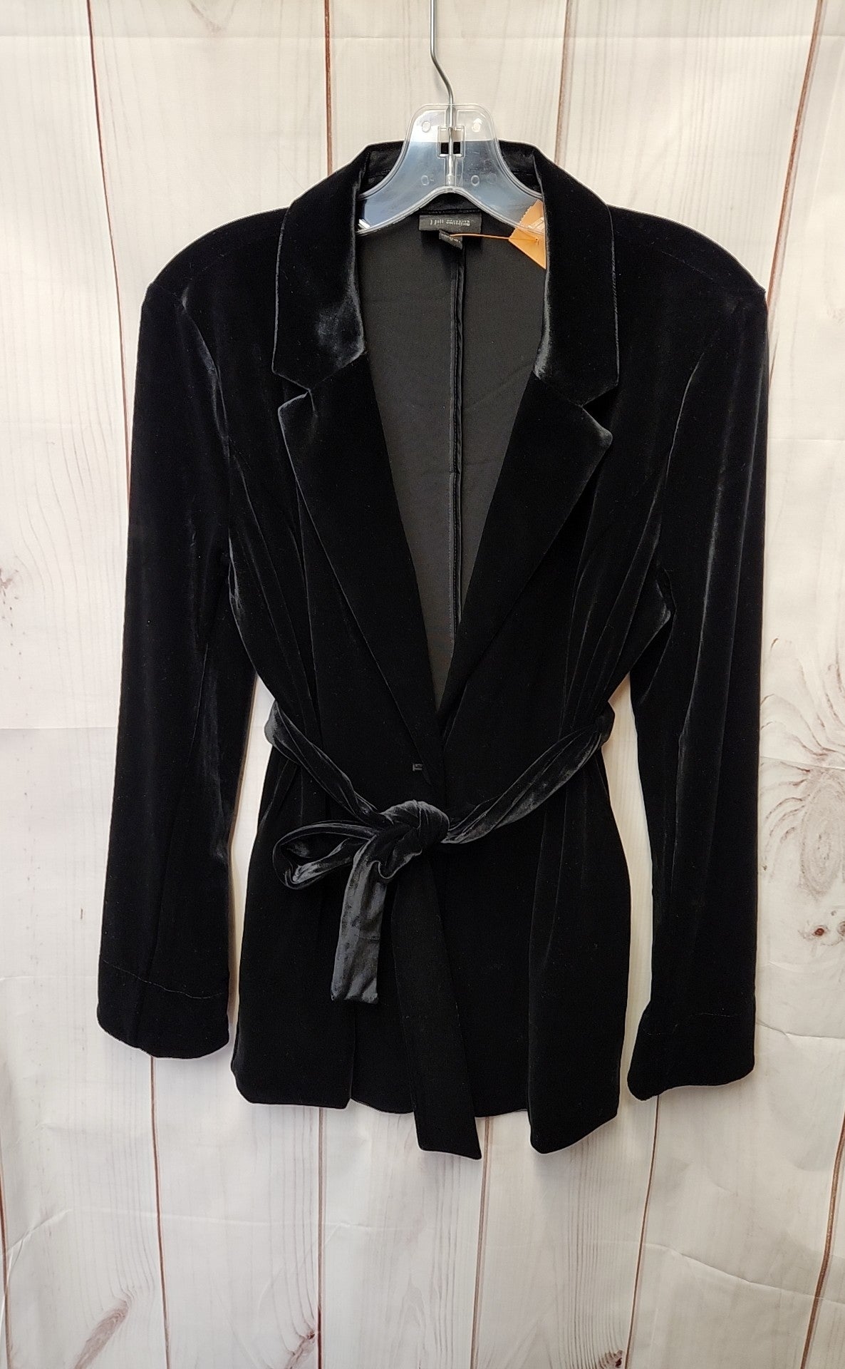 J Jill Wearever Collection Women's Size S Black Velour Jacket