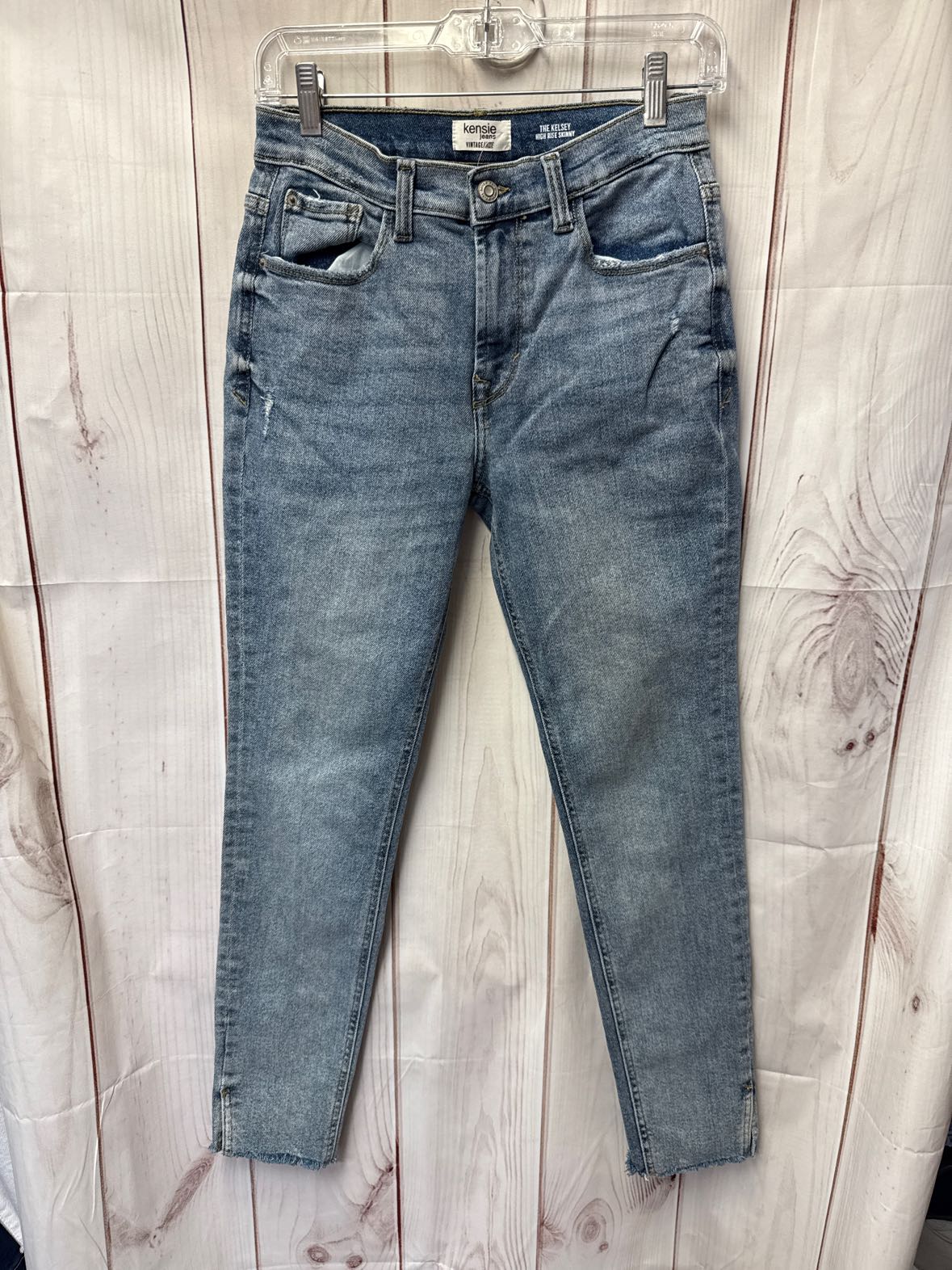 Kensie Women's Size 27 (3-4) Blue Jeans The Kelsey High Rise Skinny