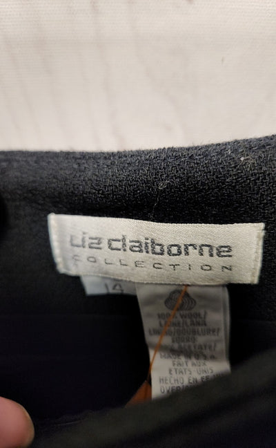 Liz Claiborne Women's Size 14 Black Wool Skirt