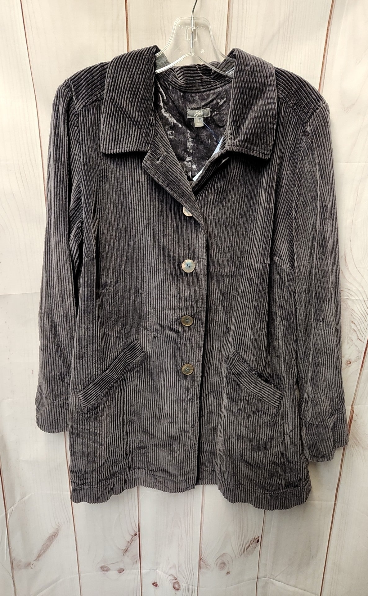 J Jill Women's Size L Purple Corduroy Jacket