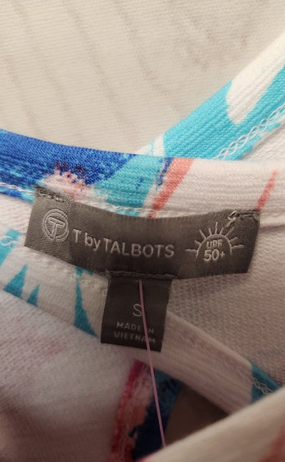 Talbots Women's Size S Pink & White Dress