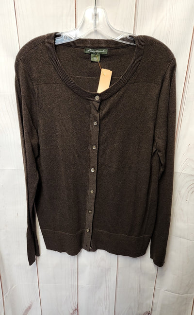 Eddie Bauer Women's Size L Brown Cardigan