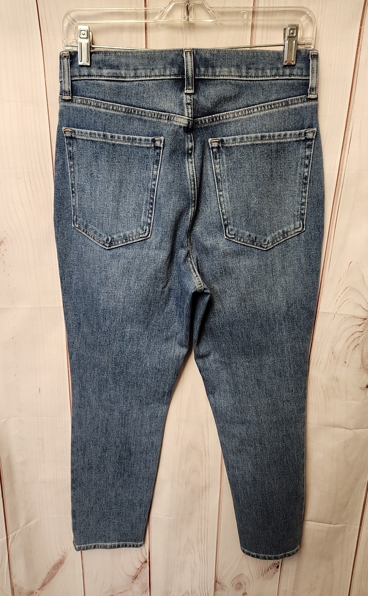 Banana Republic Women's Size 29 (7-8) Petite Blue Jeans Ultra High Rise Slim Fit