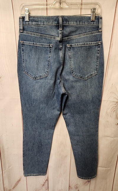 Banana Republic Women's Size 29 (7-8) Petite Blue Jeans Ultra High Rise Slim Fit
