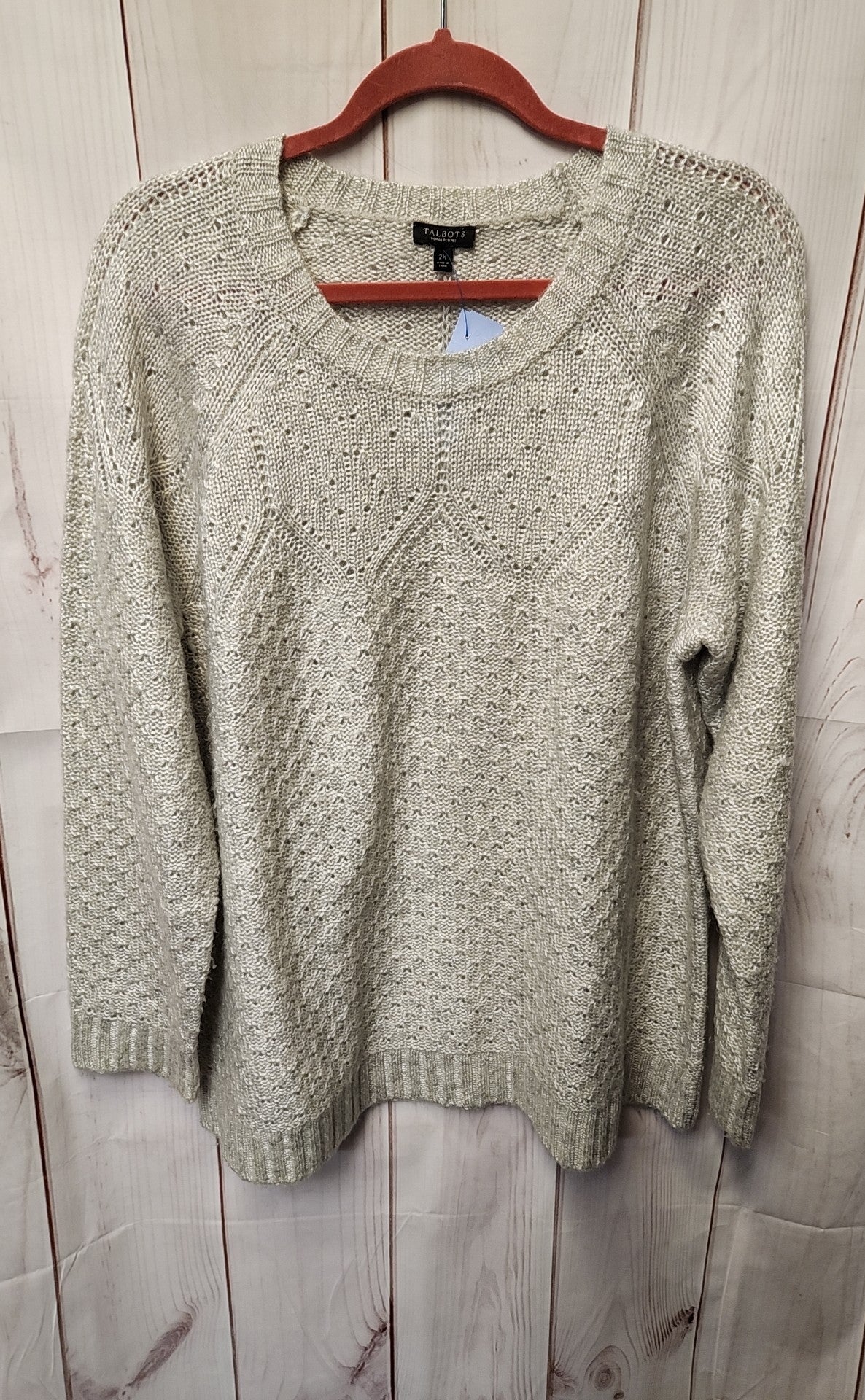 Talbots Women's Size 2X Gray Sweater