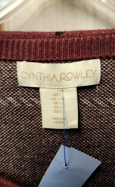Cynthia Rowley Women's Size L Purple Sweater