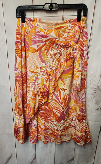 C&C California Women's Size M Pink Floral Skirt