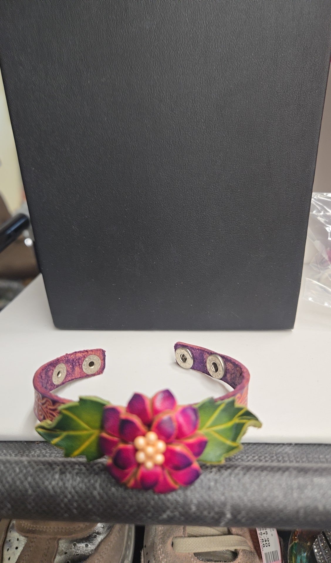 Purple Flower Bracelet
