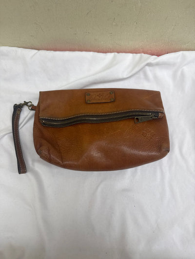Patricia Nash Brown Leather Wristlet