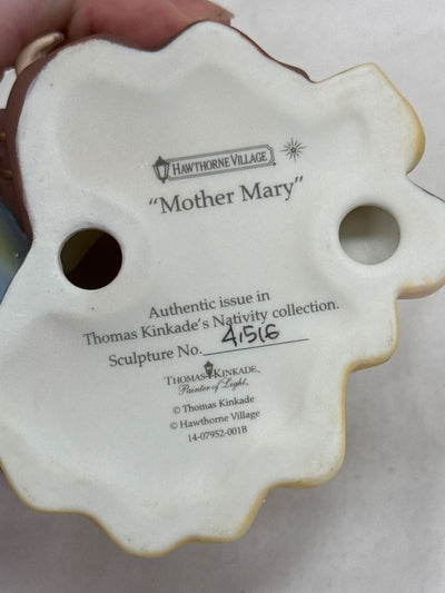 3PCS Hawthorne Village Thomas Kinkade Nativity Holy Family Figurines