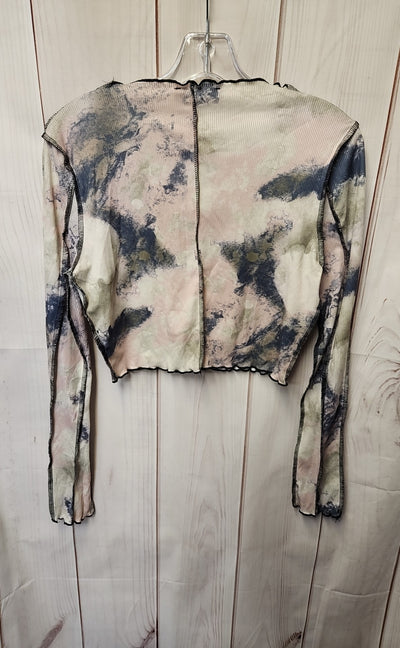 Missguided Women's Size 6 Green Long Sleeve Top
