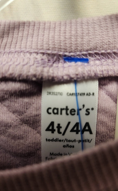 Carters Girl's Size 4 Purple Outfit