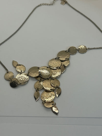 Banana Republic Gold Circle Dangle Necklace
