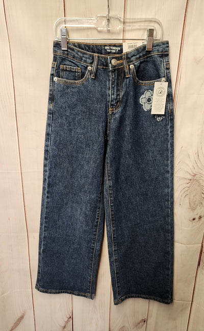 Epic Threads Girl's Size 7 Blue Jeans Wide Leg