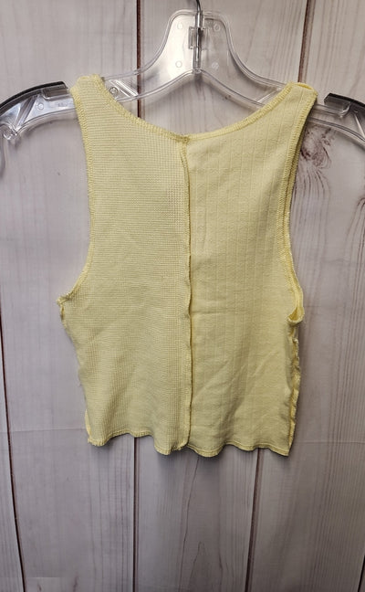 American Eagle Women's Size XS Yellow Sleeveless Top