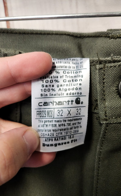NWT Carhartt Men's Size 32x32 Olive Green Pants