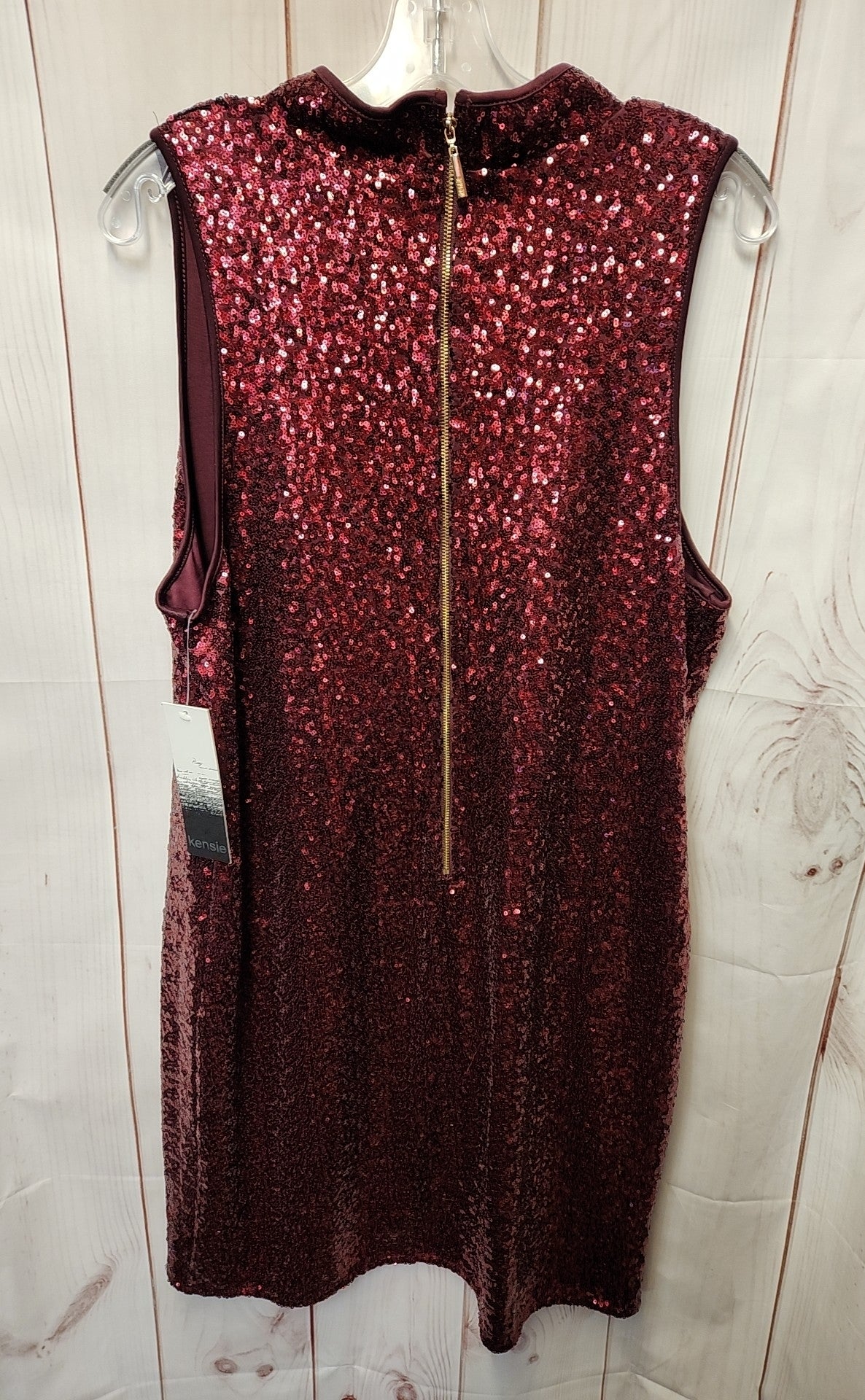 NWT Kensie Women's Size XL Red Sequined Dress