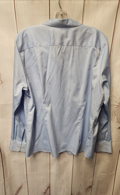 Lands End Women's Size 18 Light Blue Long Sleeve Top