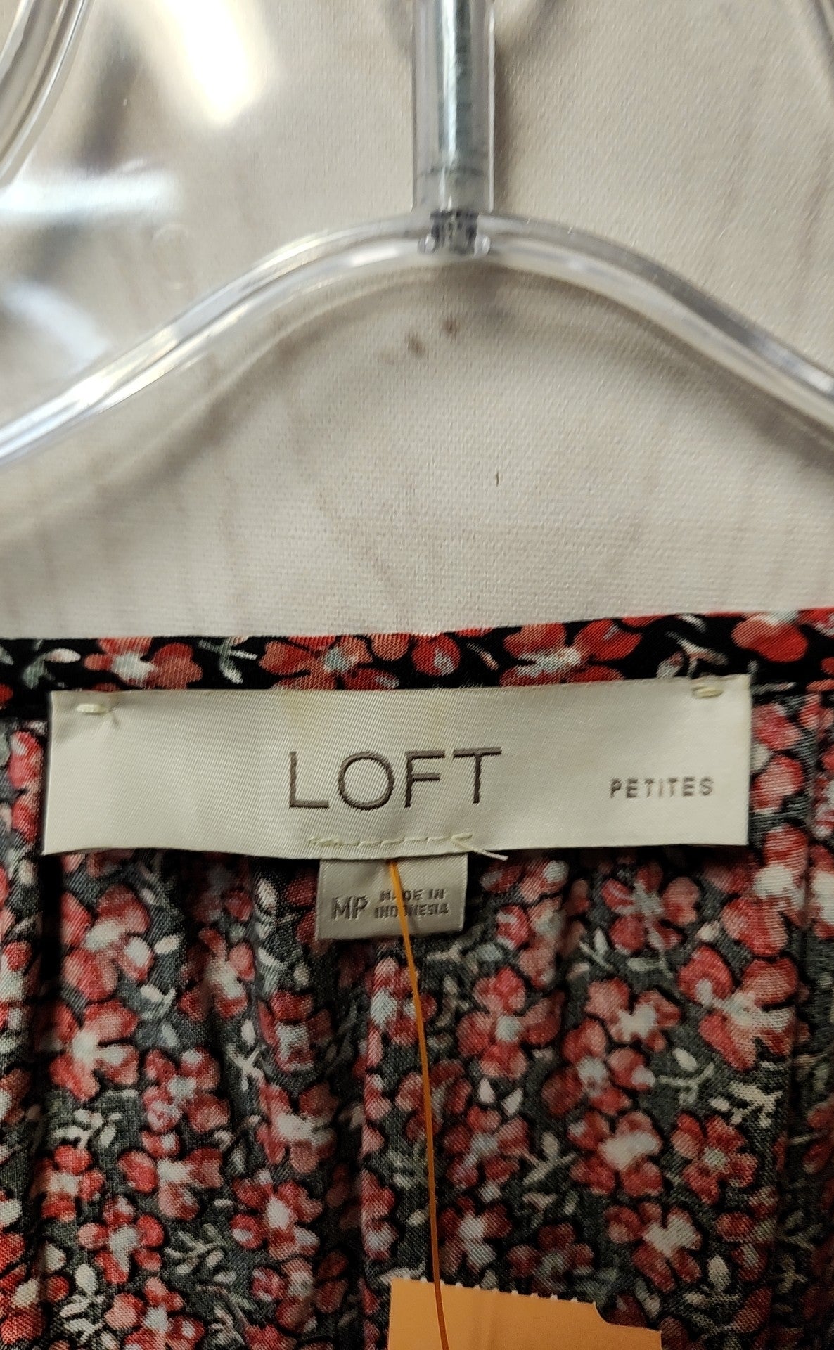 Loft Women's Size M Petite Pink Floral Dress