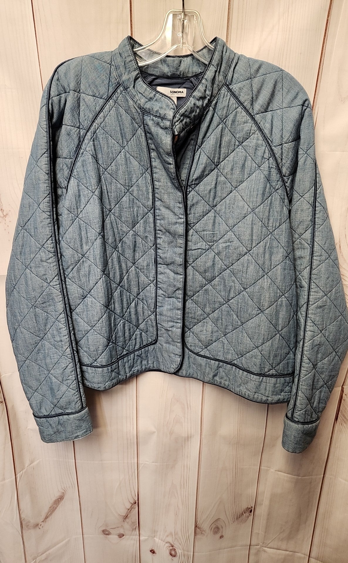 NWT Sonoma Women's Size L Blue Jacket