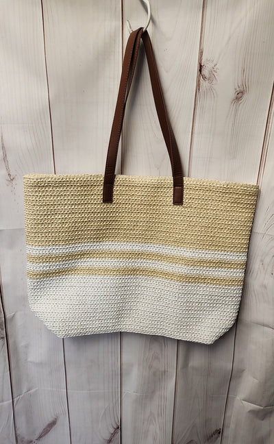 Banana Boat Beige & White Tote Bag