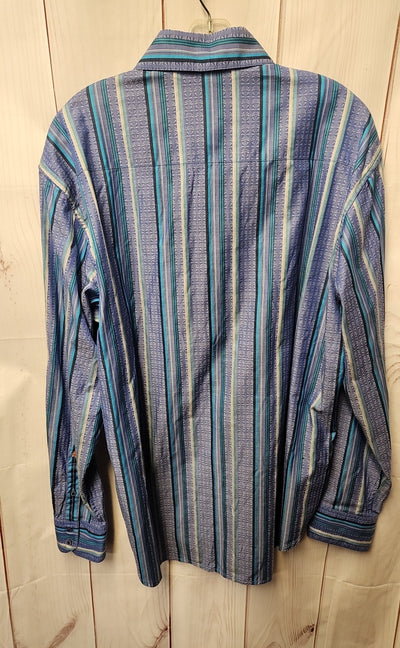Robert Graham Men's Size XL Blue Shirt