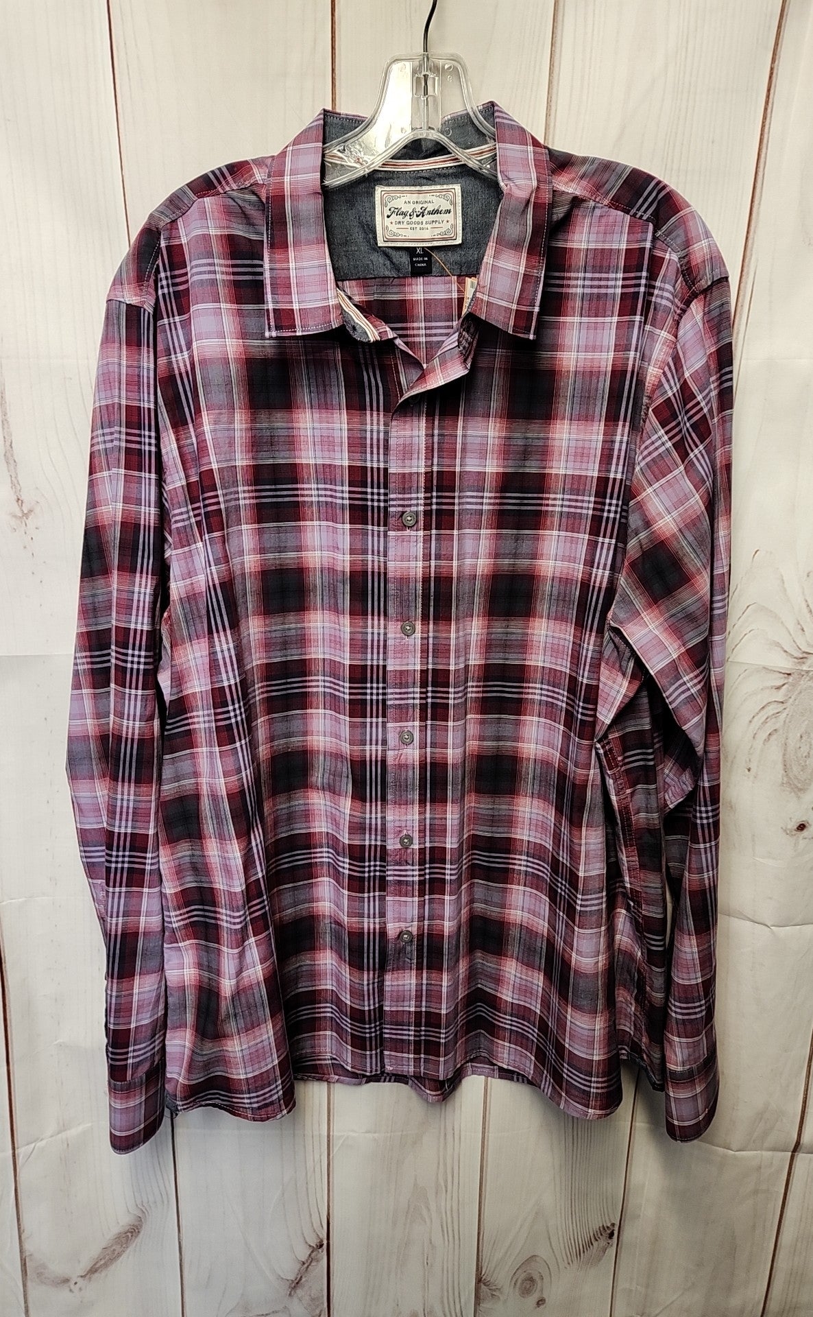 Flag & Anthem Men's Size XL Purple Shirt