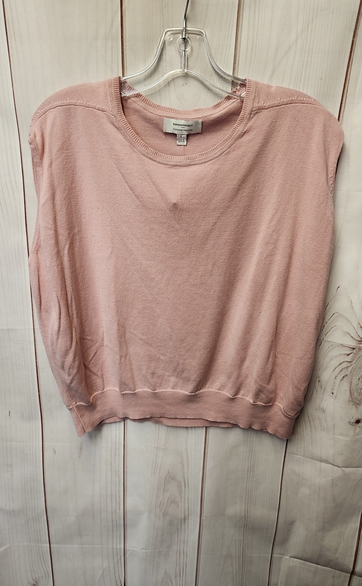 Banana Republic Women's Size L Pink Knit Sleeveless Top