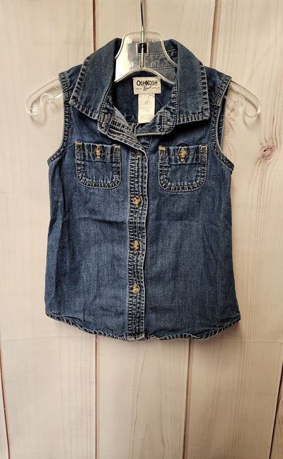 Osh Kosh Girl's Size 3 Blue Vest