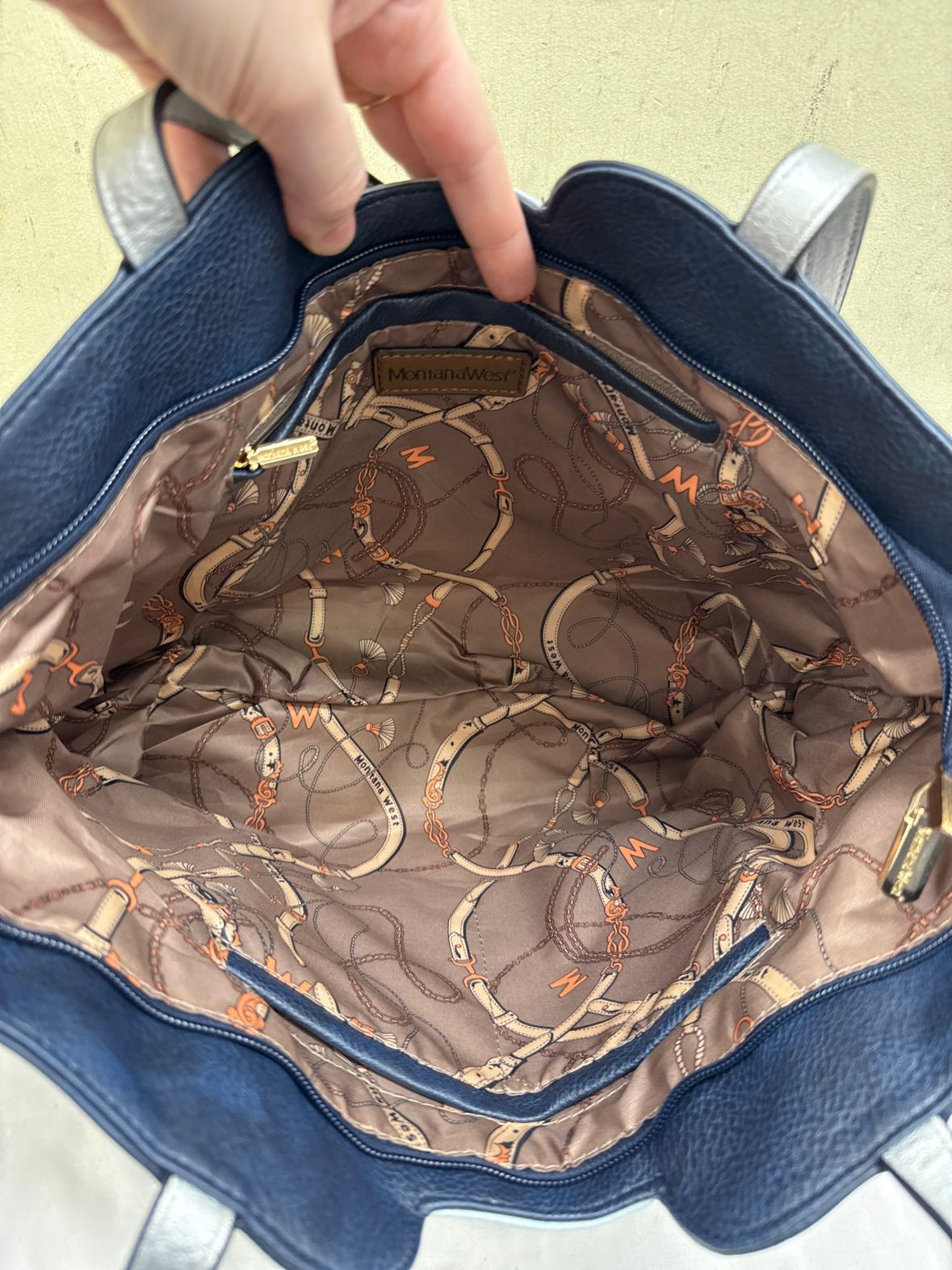 Montana West Navy Tote Bag