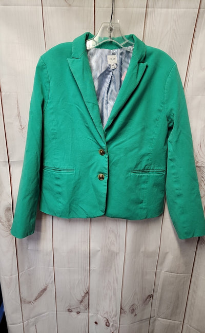 J Crew Women's Size 12 Green Blazer