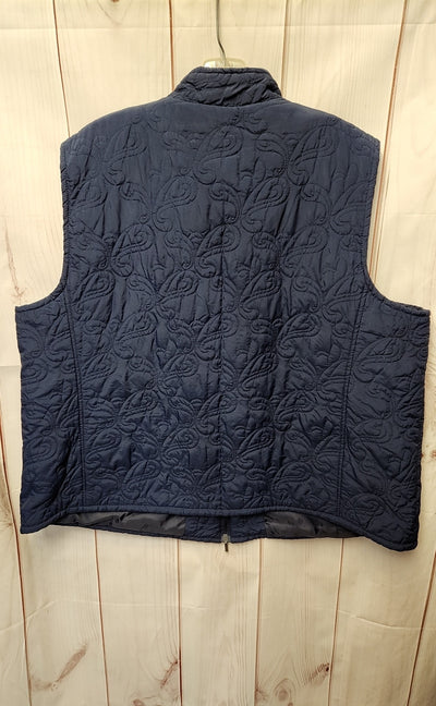Croft & Barrow Women's Size 2X Navy Vest