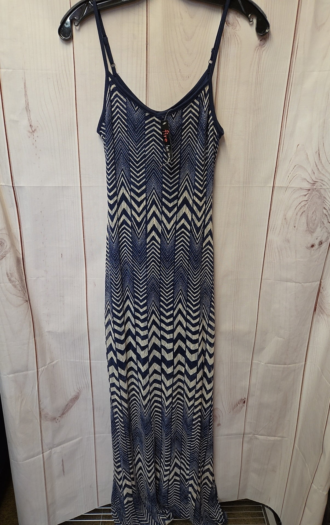 fire los angeles maxi dress NWT Fire Los Angeles Women's Size S Navy Dress – Off The Rack