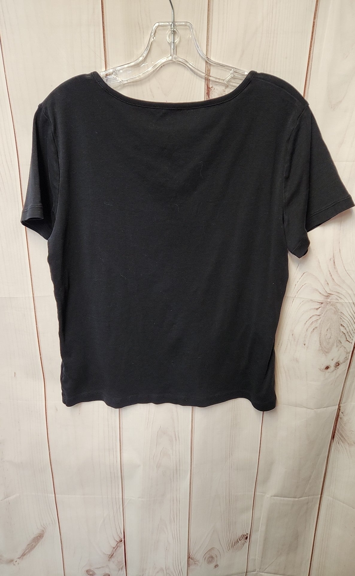 Jones New York Women's Size XL Black Short Sleeve Top
