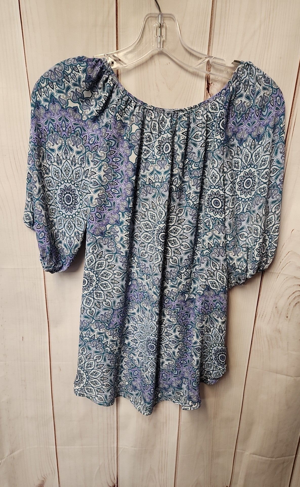 Counterparts Women's Size S Blue Short Sleeve Top