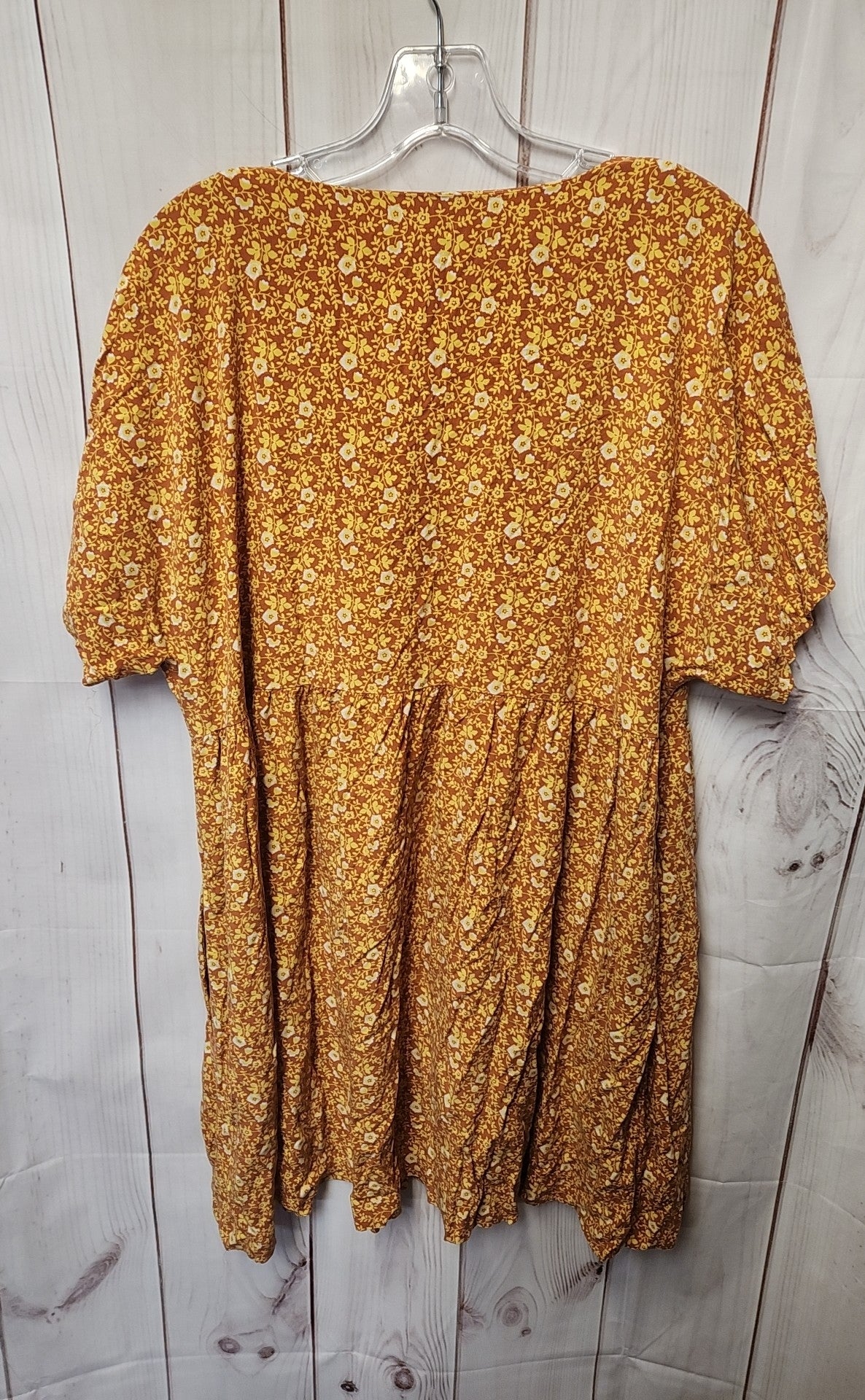 Madewell Women's Size XL Brown Floral Dress