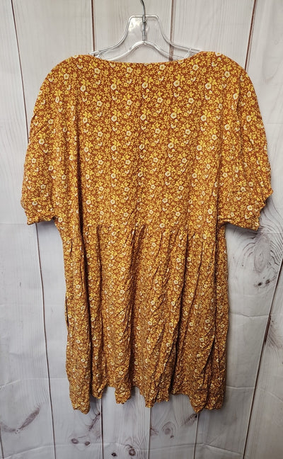 Madewell Women's Size XL Brown Floral Dress