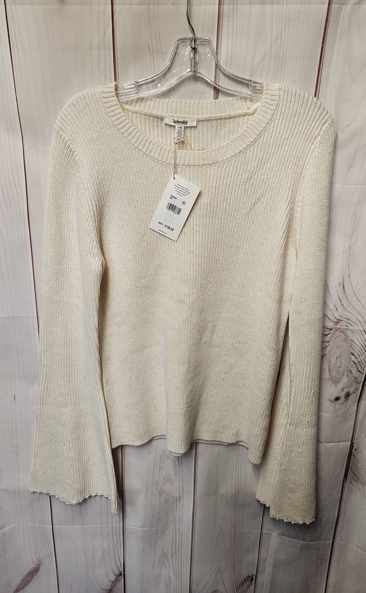 NWT Splendid Women's Size L White Sweater