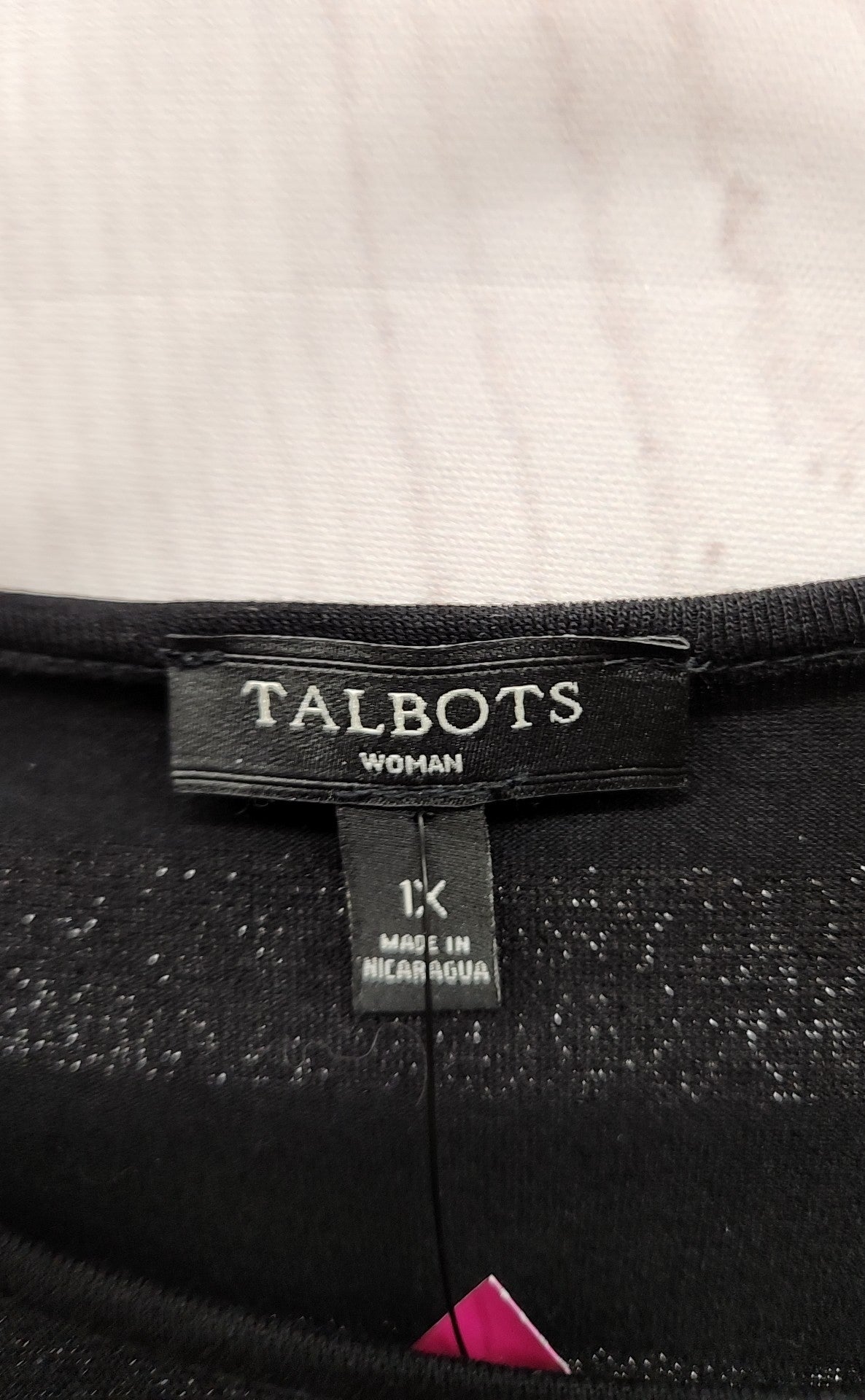 Talbots Women's Size 1X Black Long Sleeve Top