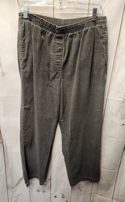 Appleseed's Women's Size 12 Petite Gray Corduroy Pants