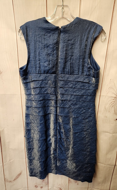 London Times Women's Size 14 Blue Dress