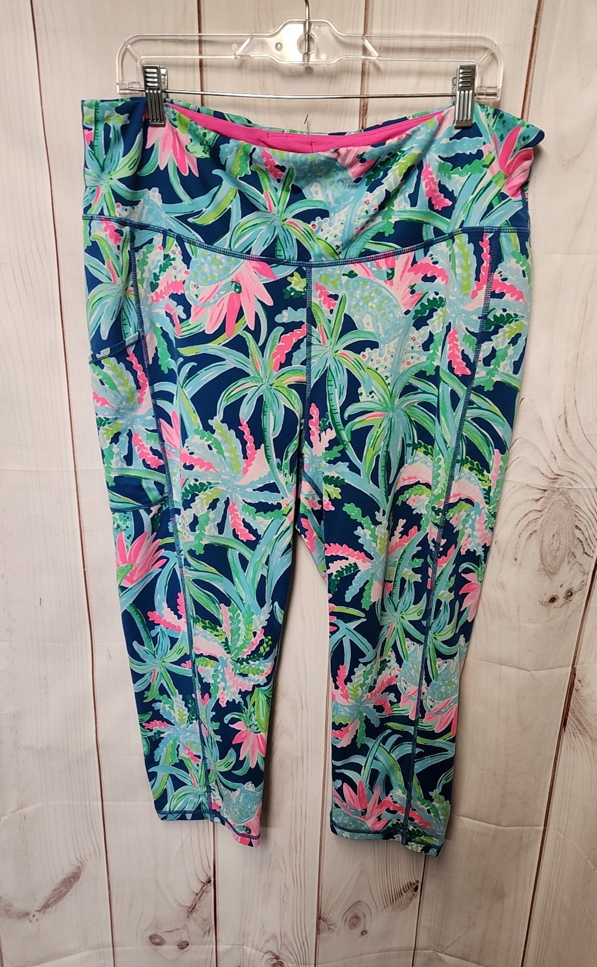 Lilly Pulitzer Women's Size XXL Blue & Green Leggings