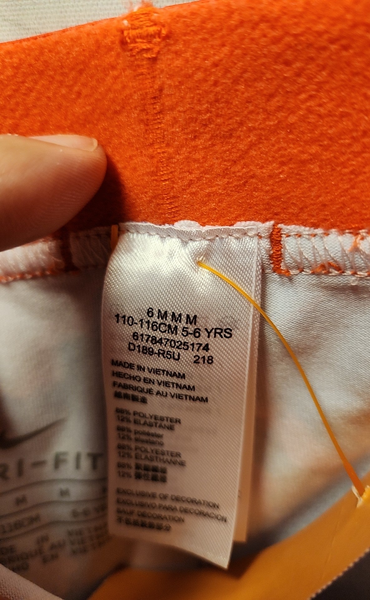 Nike Girl's Size 5/6 Multi Leggings