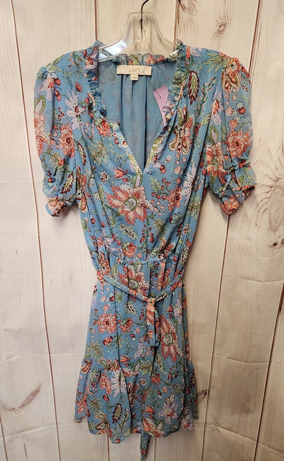 Loft Women's Size S Blue Floral Dress